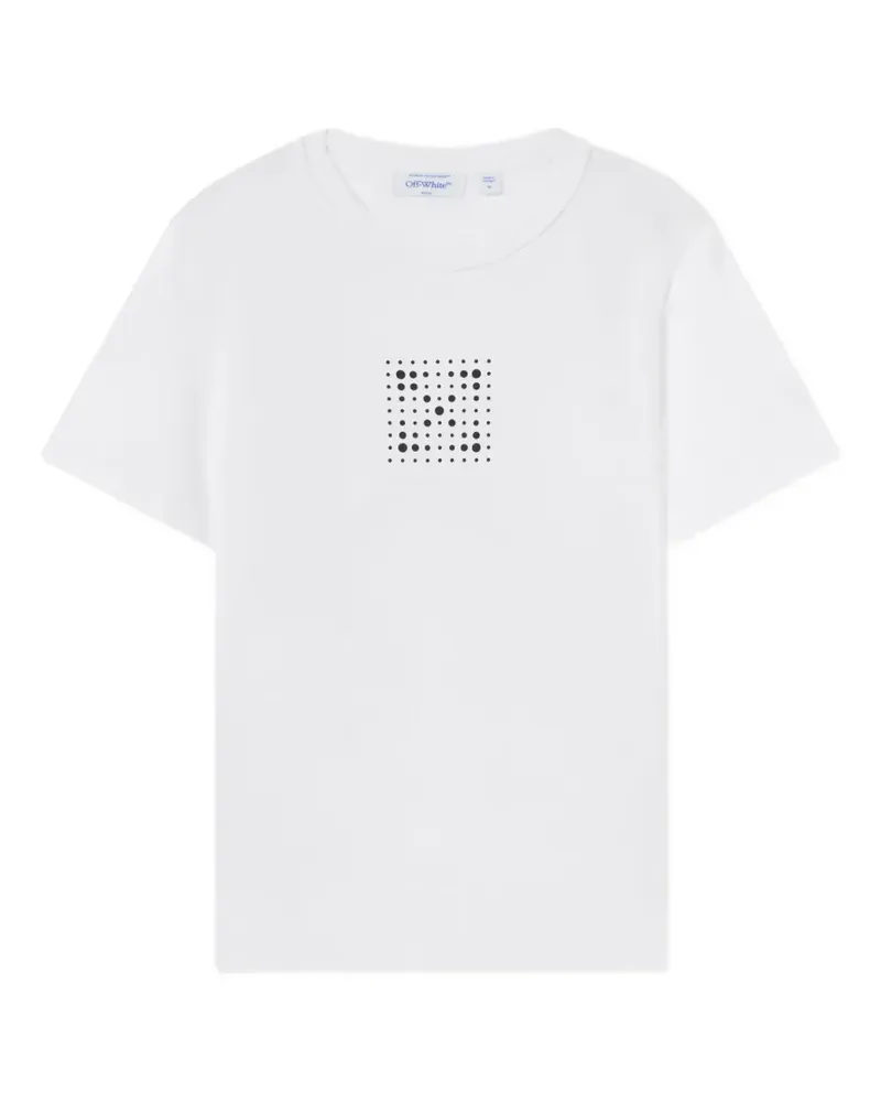 OFF-WHITE Gepunktetes T-Shirt - Weiß Weiß