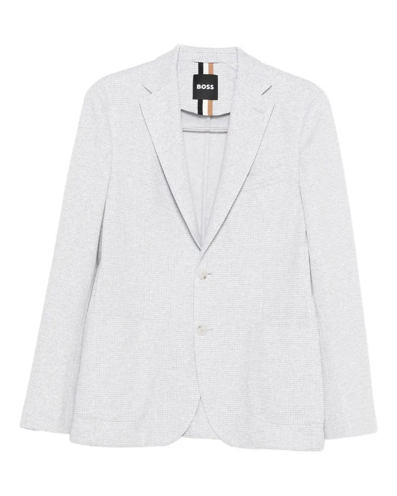 HUGO BOSS Karierte Jacke - Grau Grau