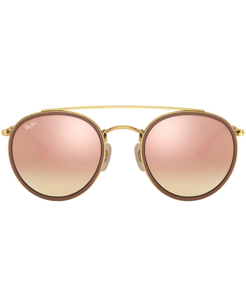 Ray Ban Sonnenbrille mit doppeltem Steg - Gold Gold