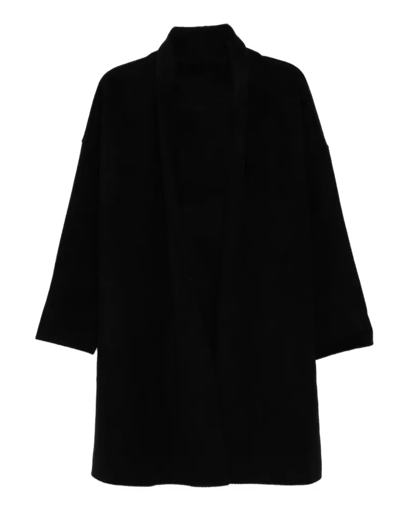 N.Peal Wendbarer Mantel - Schwarz Schwarz