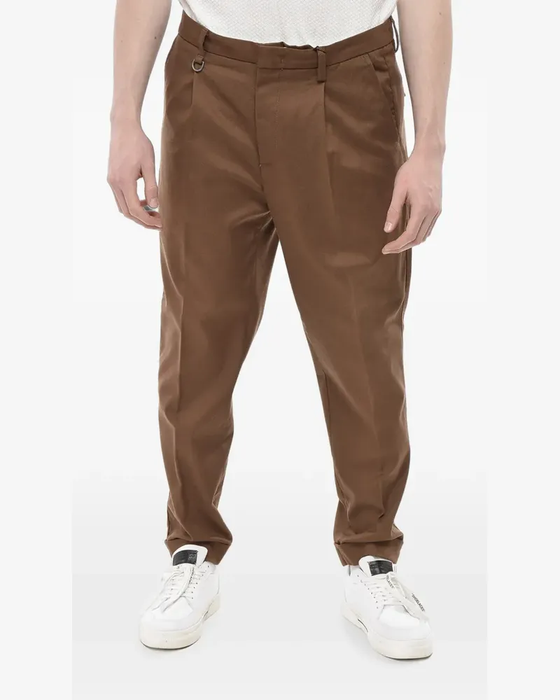 Paolo Pecora Milano Duomo Hose mit Falten - Braun Braun