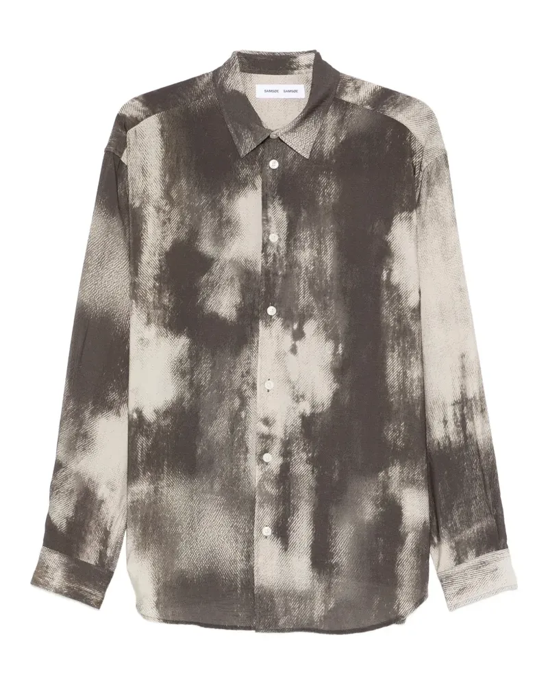 Samsøe & Samsøe Saluan X Hemd mit Print - Grau Grau