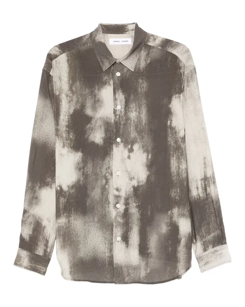 Samsøe & Samsøe Saluan X printed shirt - Grau Grau