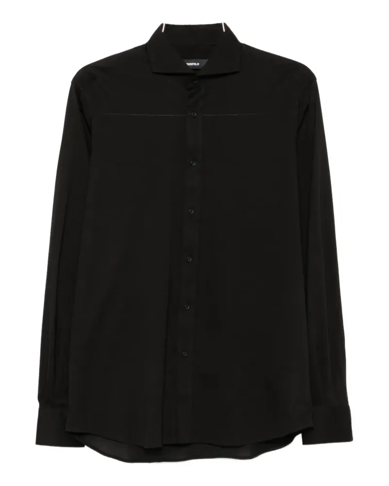Karl Lagerfeld Modern Fit button-fastening shirt - Schwarz Schwarz