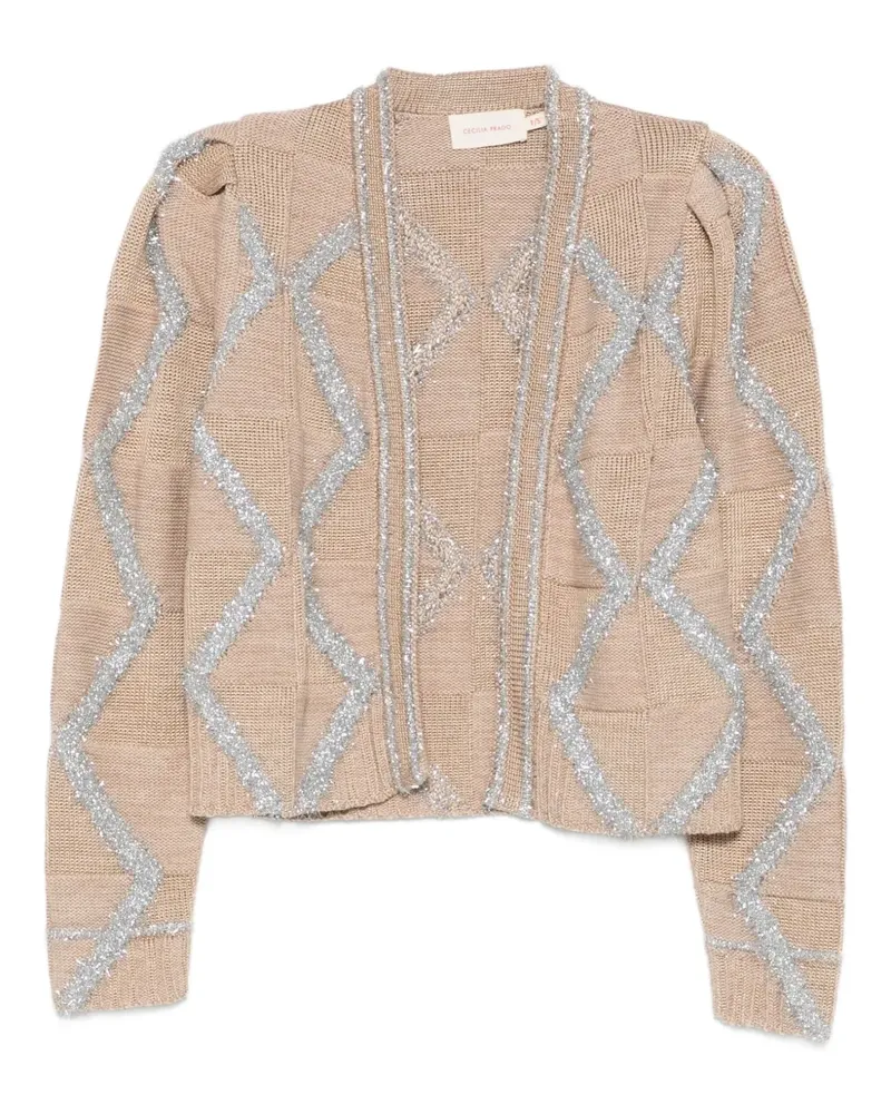 Cecilia Prado Cardigan mit Rautenmuster - Nude Nude