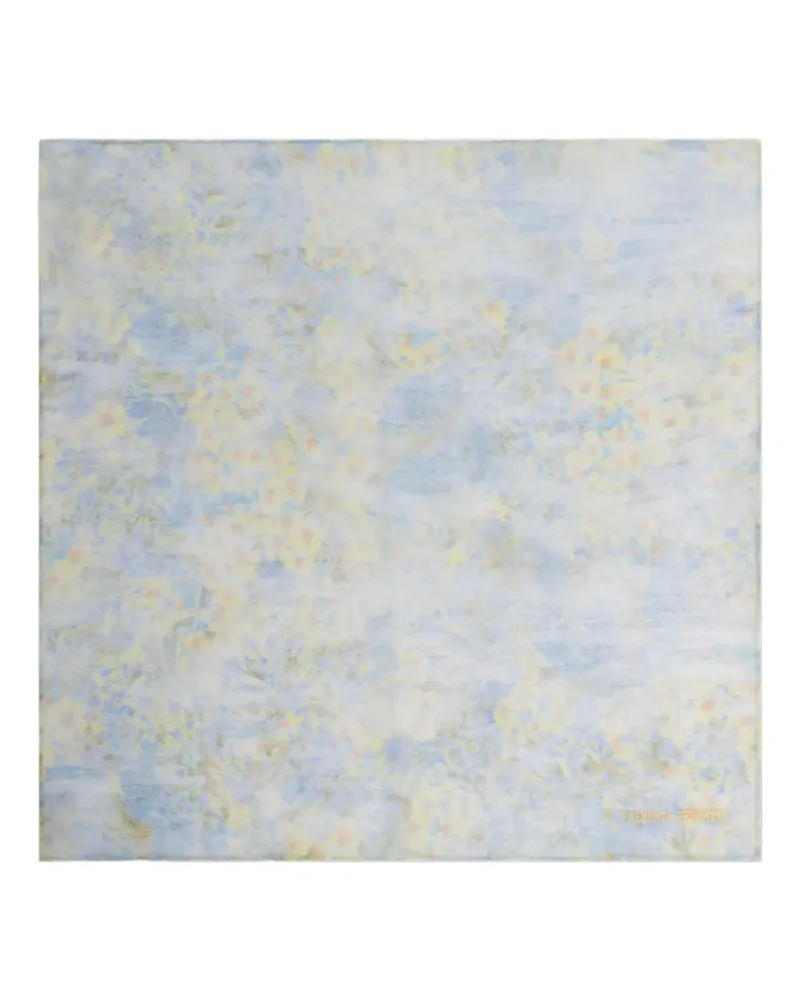 Alberta Ferretti Schal mit Blumenmuster - Blau Blau