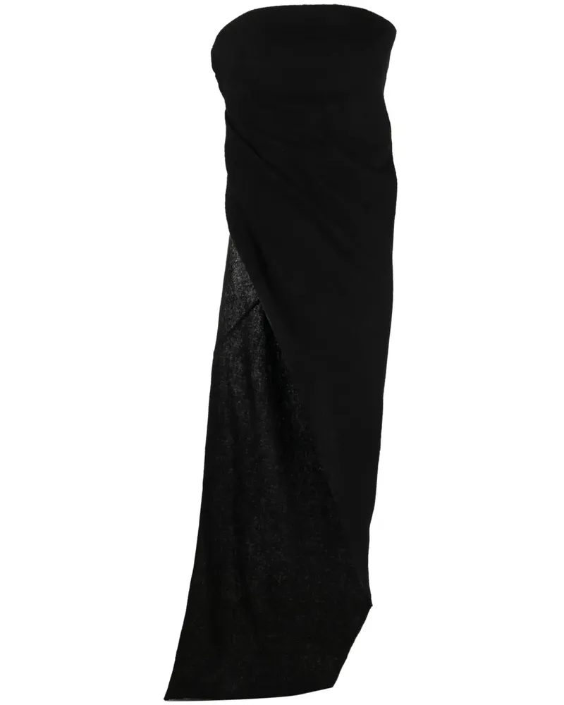 Rick Owens Asymmetrisches Bandeau-Top - Schwarz Schwarz