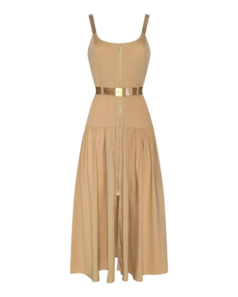 L'Agence Rima Kleid mit Gürtel - Nude Nude