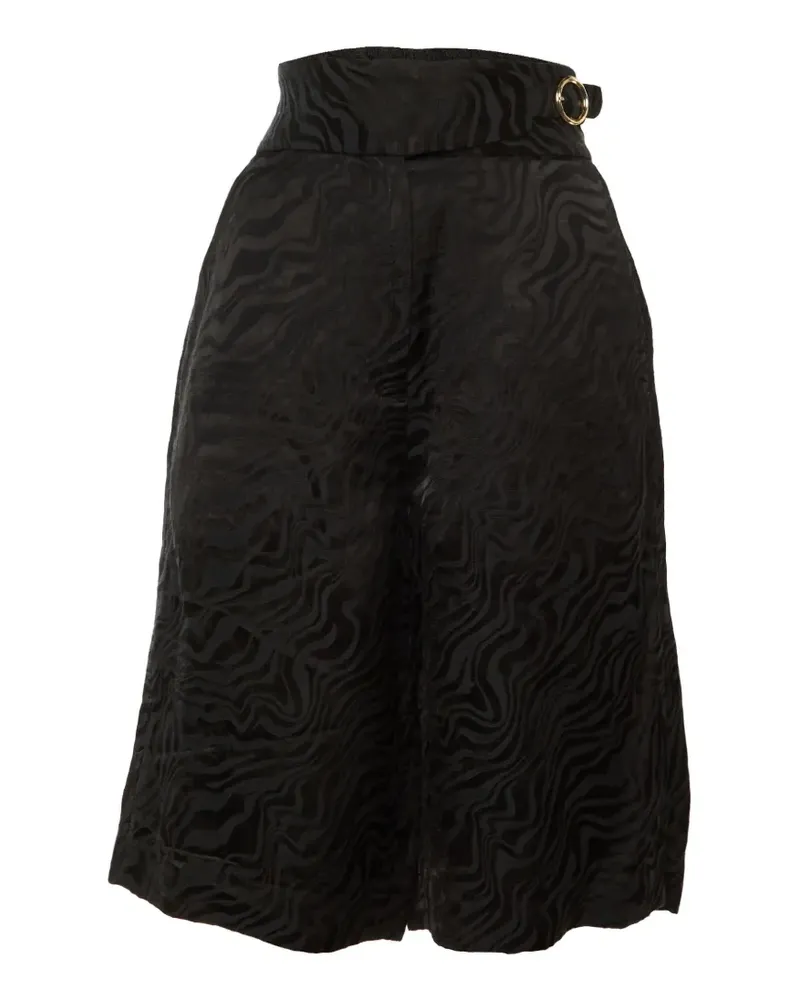 Sandro Culottes aus Jacquard - Schwarz Schwarz