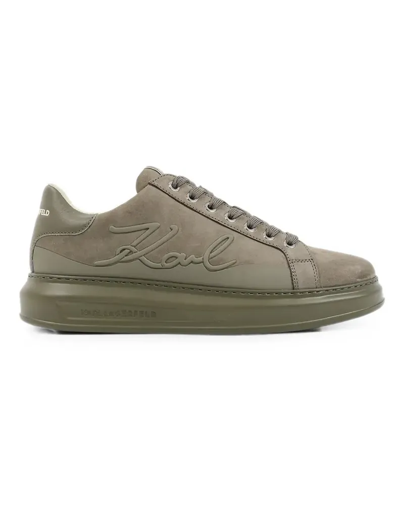 Karl Lagerfeld logo-embossed lace-up sneakers - Grün Grün