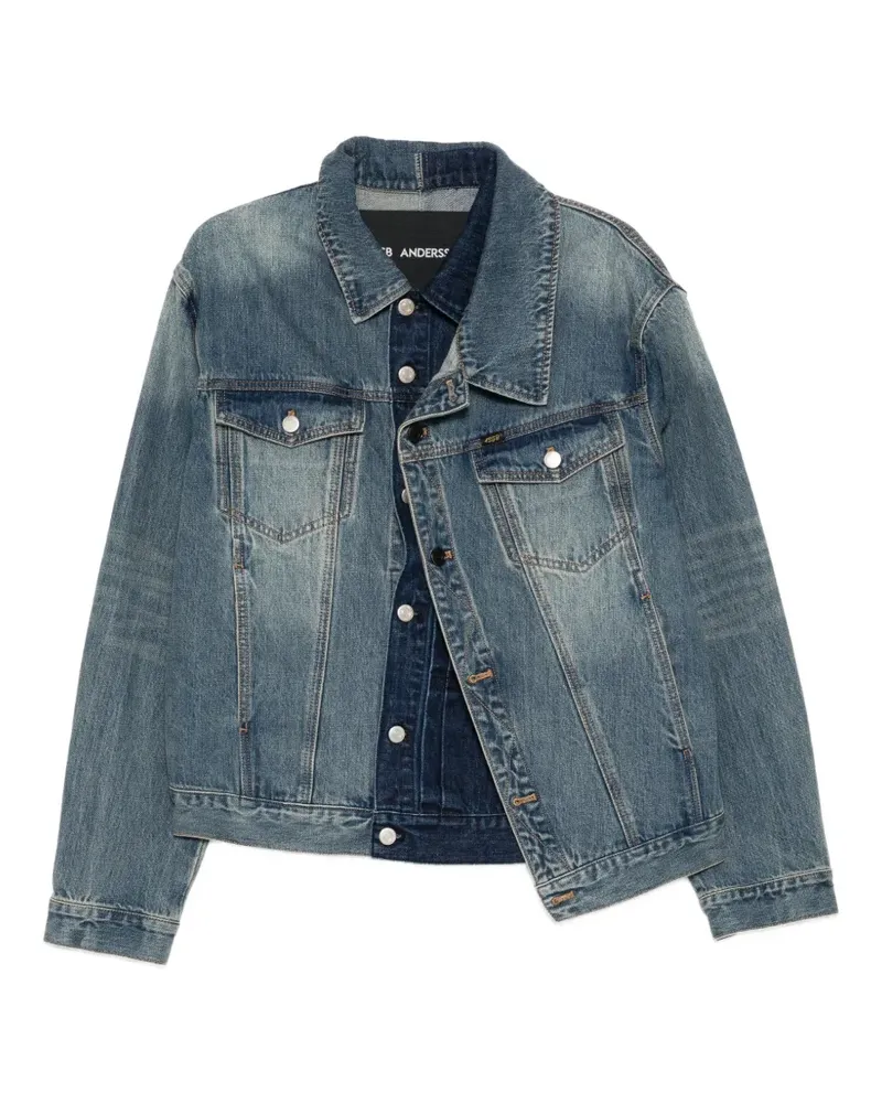 Andersson Bell asymmetric layered denim jacket - Blau Blau