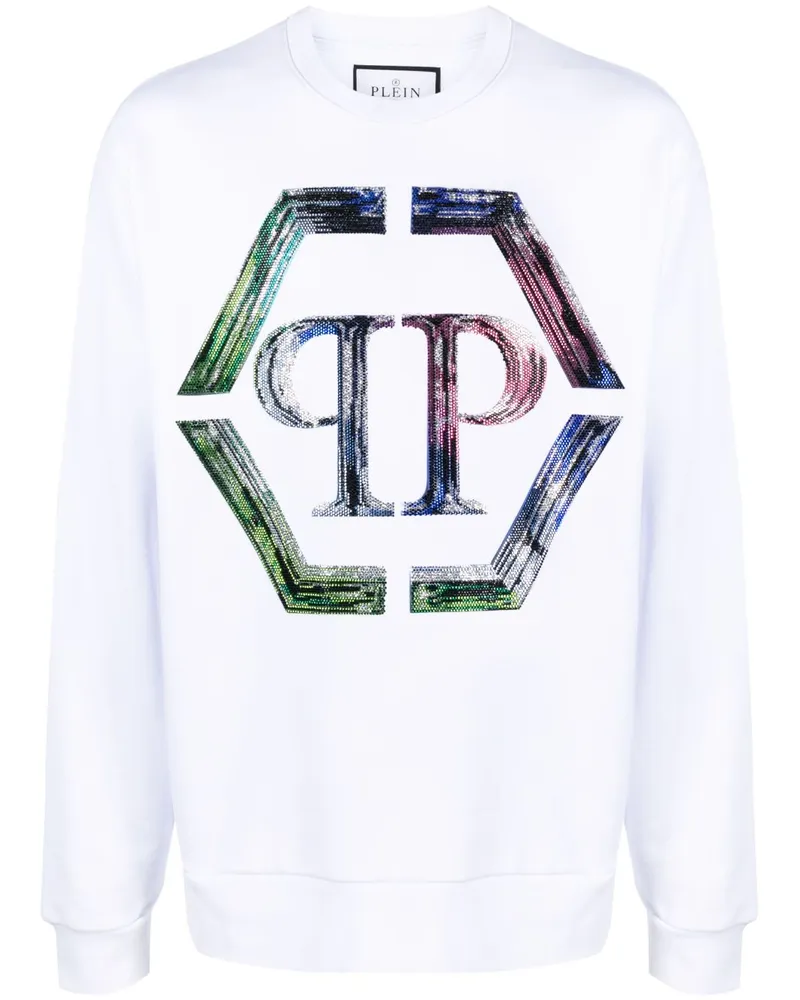 Philipp Plein Sweatshirt mit Logo-Print - Weiß Weiß