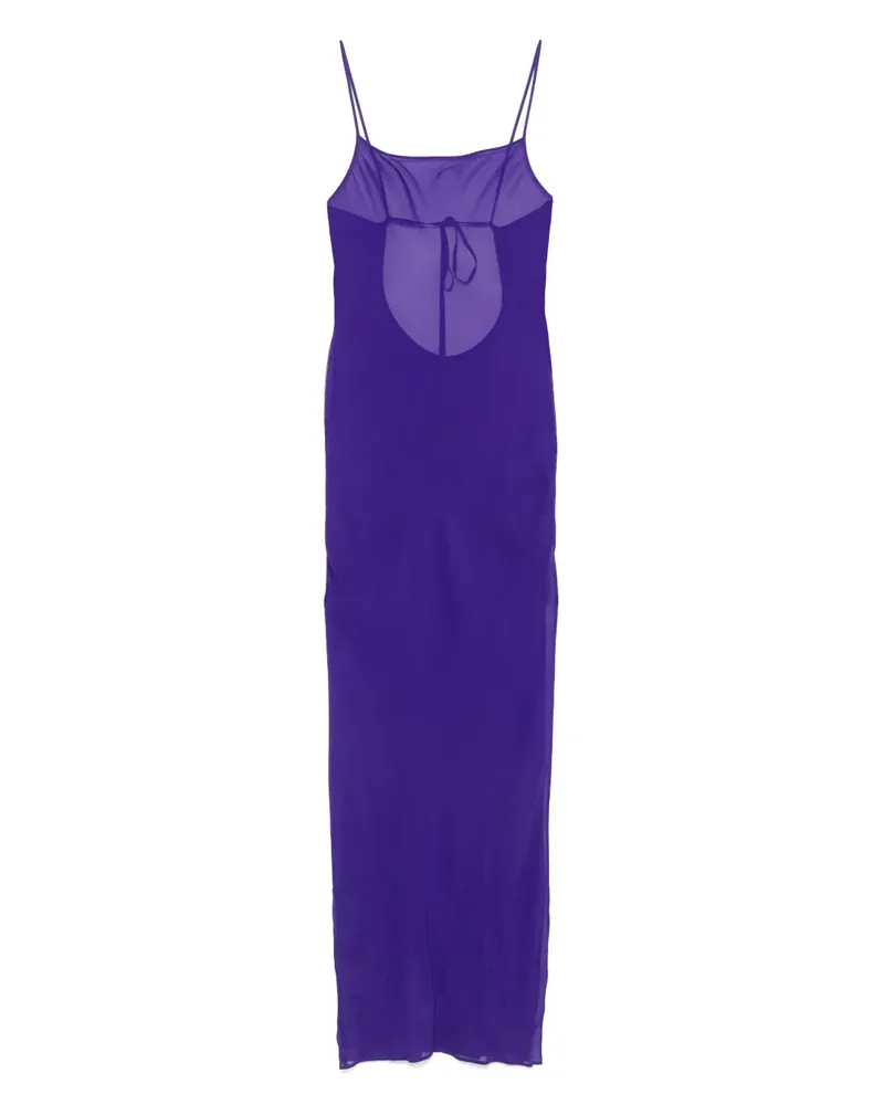 Maison Close Rückenfreies Fever Maxikleid - Violett Violett