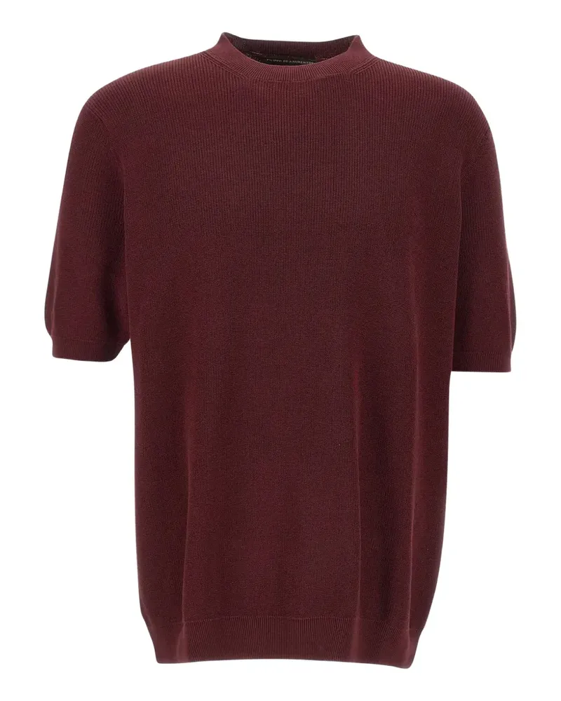 Filippo de Laurentiis T-Shirt mit rundem Ausschnitt - Rot Rot