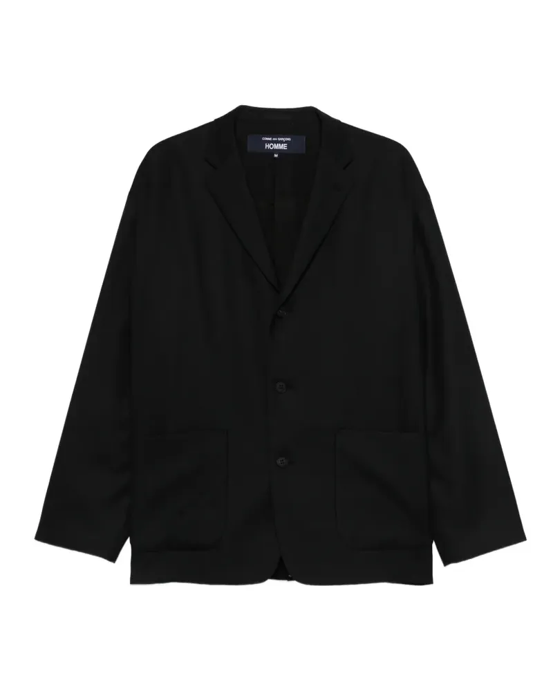 Comme des Garçons patch-pocket blazer - Schwarz Schwarz