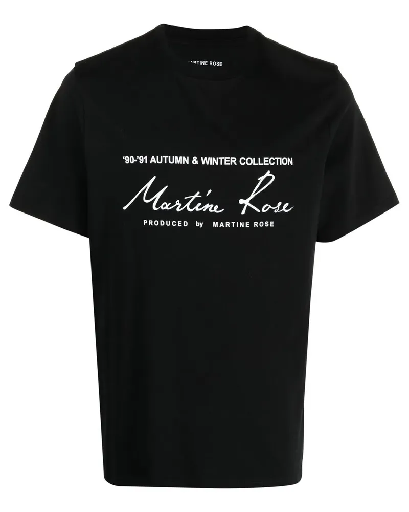 Martine Rose T-Shirt mit Logo-Print - Schwarz Schwarz