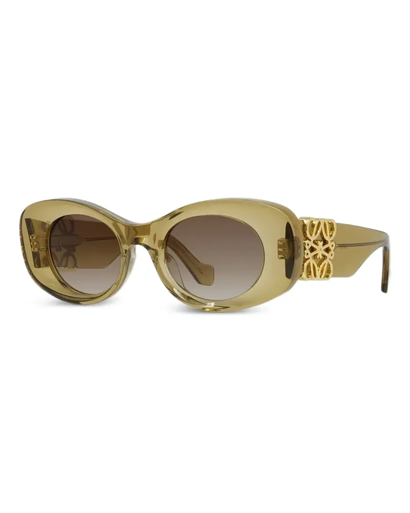 Loewe Beveled Oval Maxi Anagram Sonnenbrille - Grün Grün