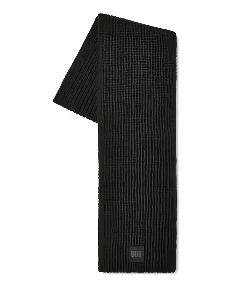 UGG Gerippter Schal - Schwarz Schwarz