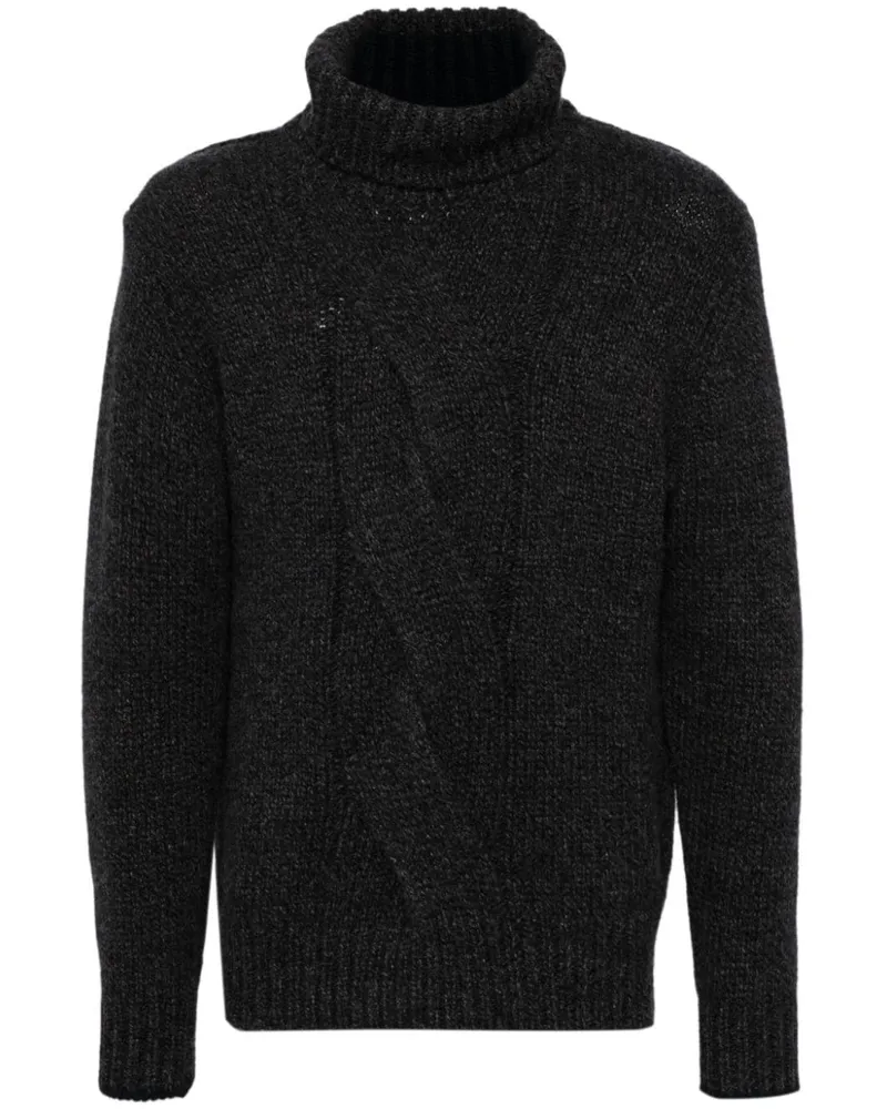 N.Peal Kaschmirpullover mit Zopfmuster - Braun Braun