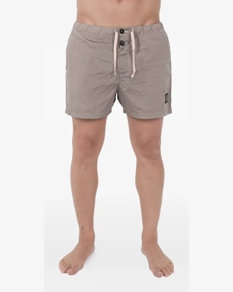 Stone Island Badeshorts mit Kordelzug - Nude Nude