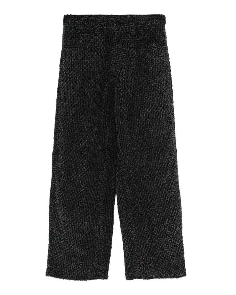 Melitta Baumeister bouclé-knit trousers - Schwarz Schwarz