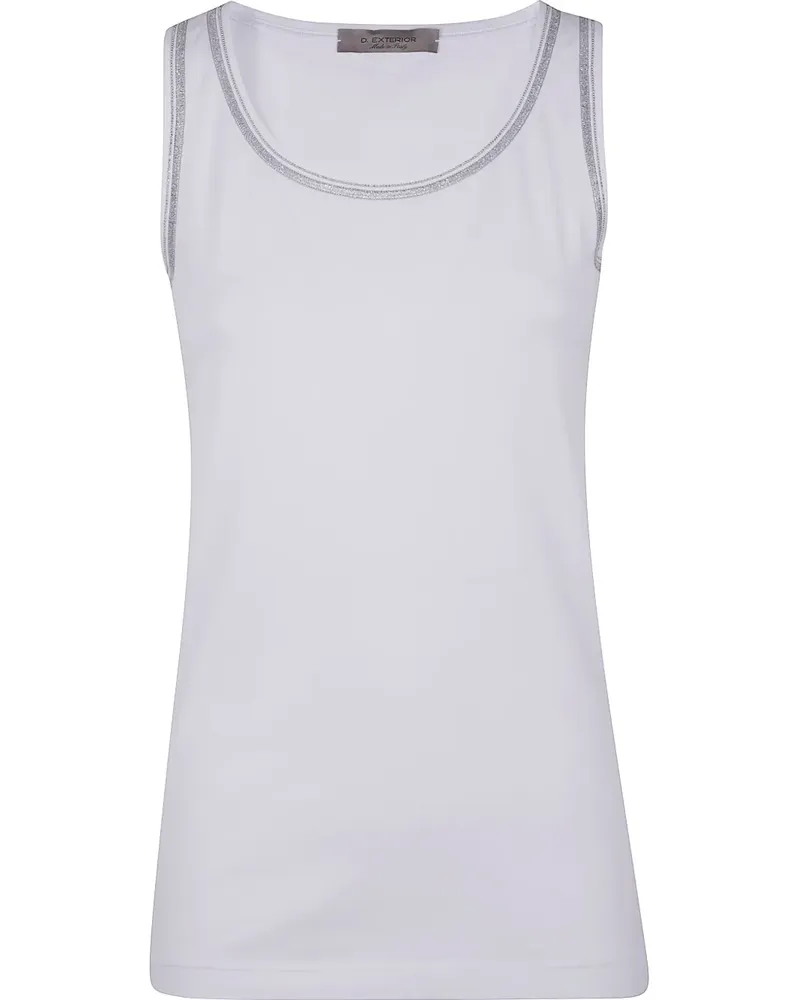 D.EXTERIOR Jersey-Top - Weiß Weiß
