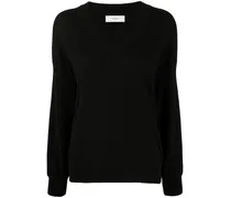 Pullover mit V-Ausschnitt - Schwarz