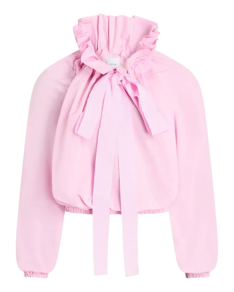 Patou Gerüschtes Oberteil mit Schleife - Rosa Rosa