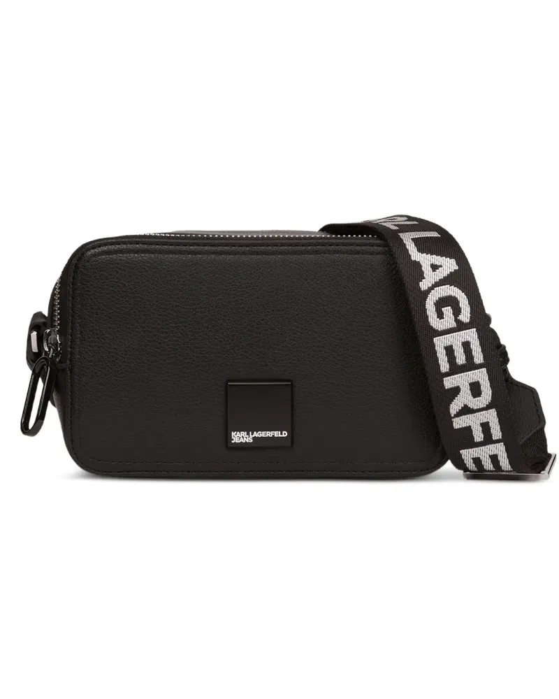 Karl Lagerfeld logo-plaque camera bag - Schwarz Schwarz