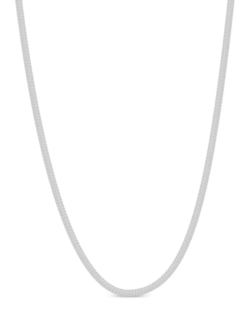 Nialaya Snake Chain Halskette - Silber Silber