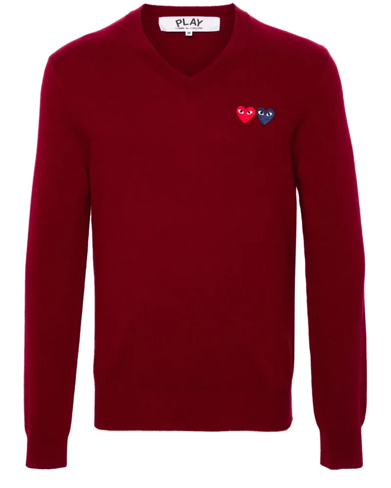 Comme des Garçons Pullover mit Herz-Patch - Rot Rot