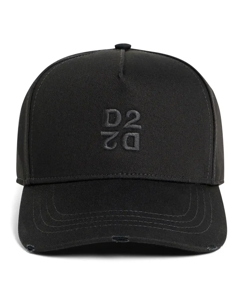 Dsquared2 D2 Upside Down baseball cap - Schwarz Schwarz