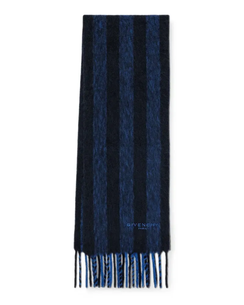 Givenchy Großer  Paris Schal aus Alpakawolle - Blau Blau