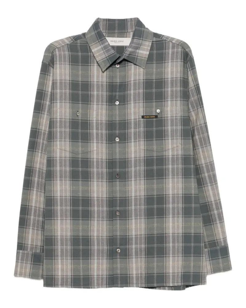 Golden Goose Hemd mit Karomuster - Grau Grau
