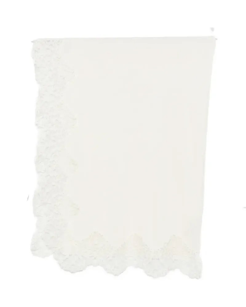 Ermanno Scervino lace-trim scarf - Nude Nude