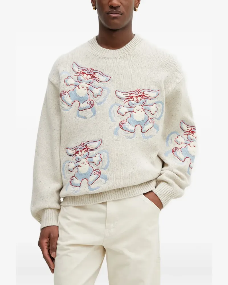 Kenzo Winter Holidays embroidered sweater - Nude Nude