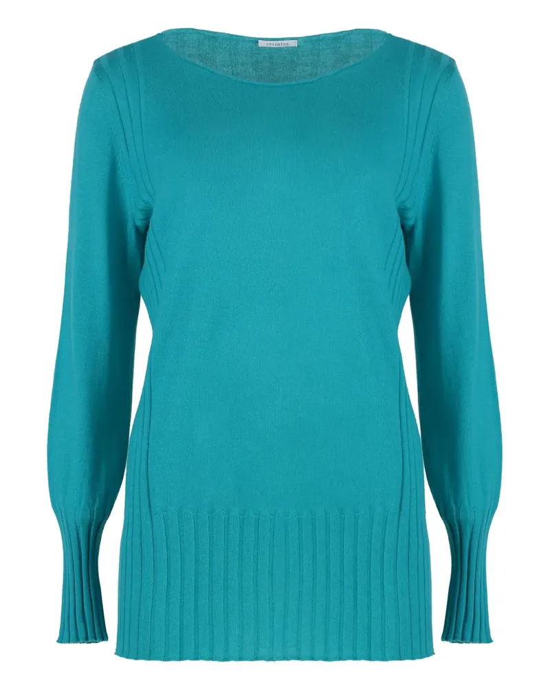 Malo Pullover aus Kaschmir - Blau Blau