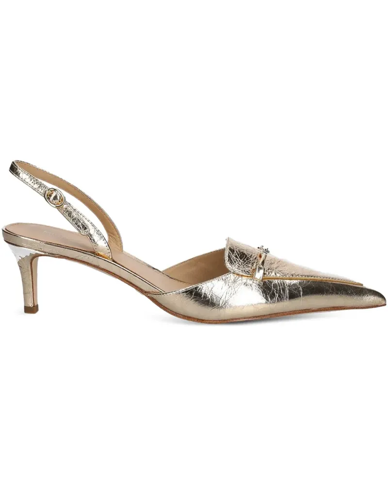 Michael Kors Pumps aus Leder 57mm - Gold Gold
