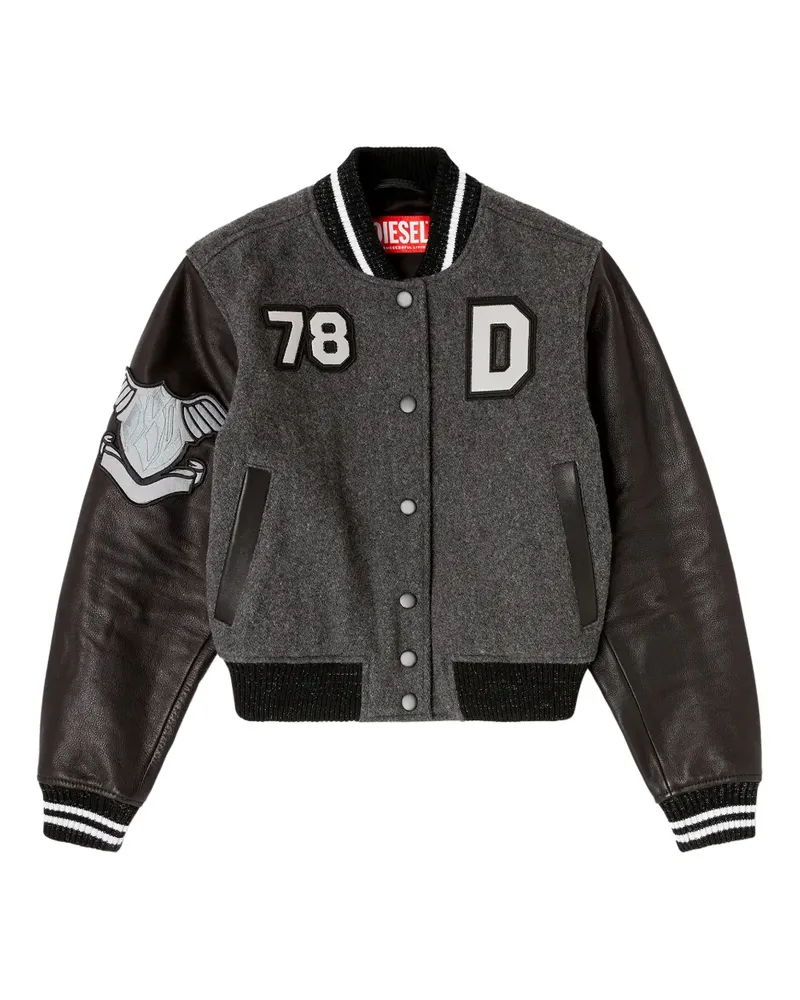 Diesel L-Real-Cp phoenix-embroidered jacket - Grau Grau