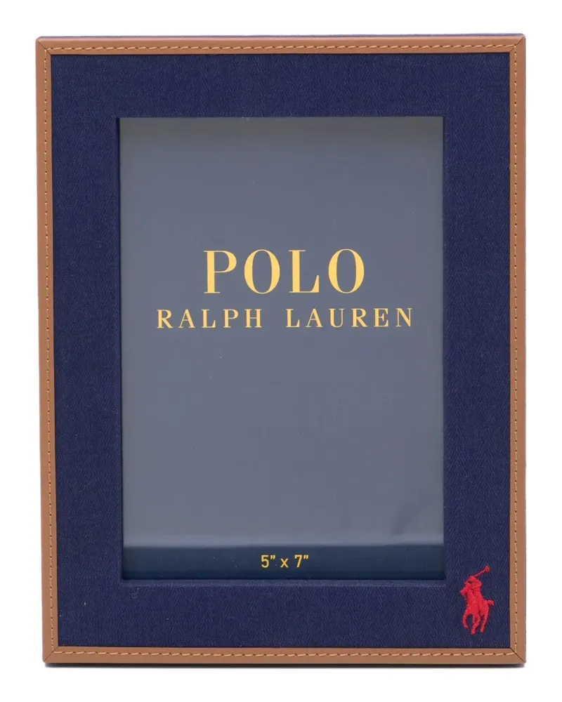 Ralph Lauren Home Bilderrahmen mit Logo-Stickerei - Blau Blau