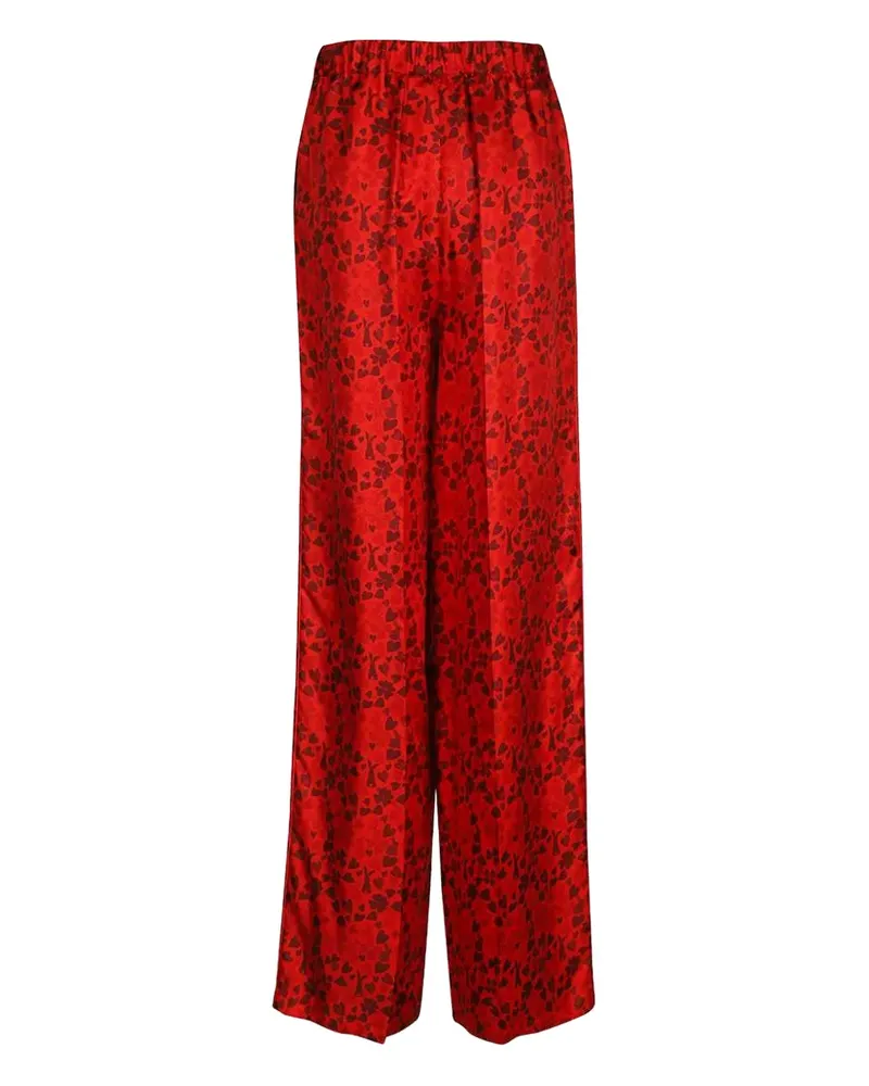 Max Mara Ausgestellte Hose - Rot Rot