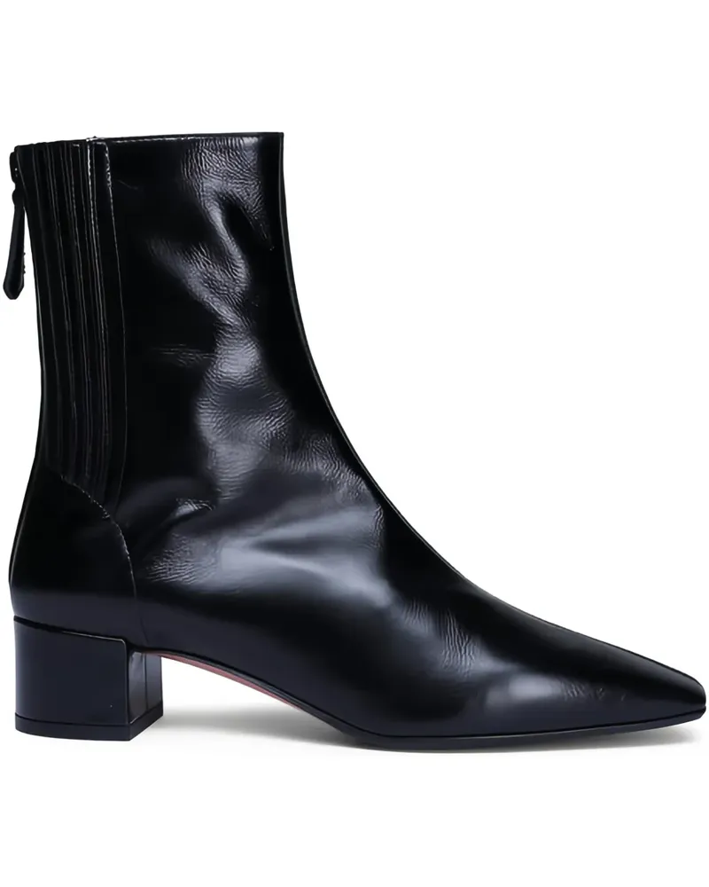 Aquazzura Stiefel mit Blockabsatz 50mm - Schwarz Schwarz