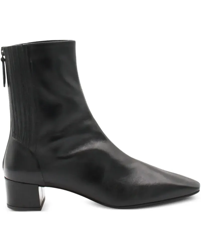 Aquazzura Stiefel mit Blockabsatz 50mm - Schwarz Schwarz