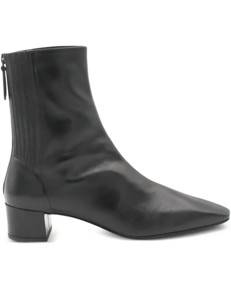 Aquazzura Stiefel mit Blockabsatz 50mm - Schwarz Schwarz