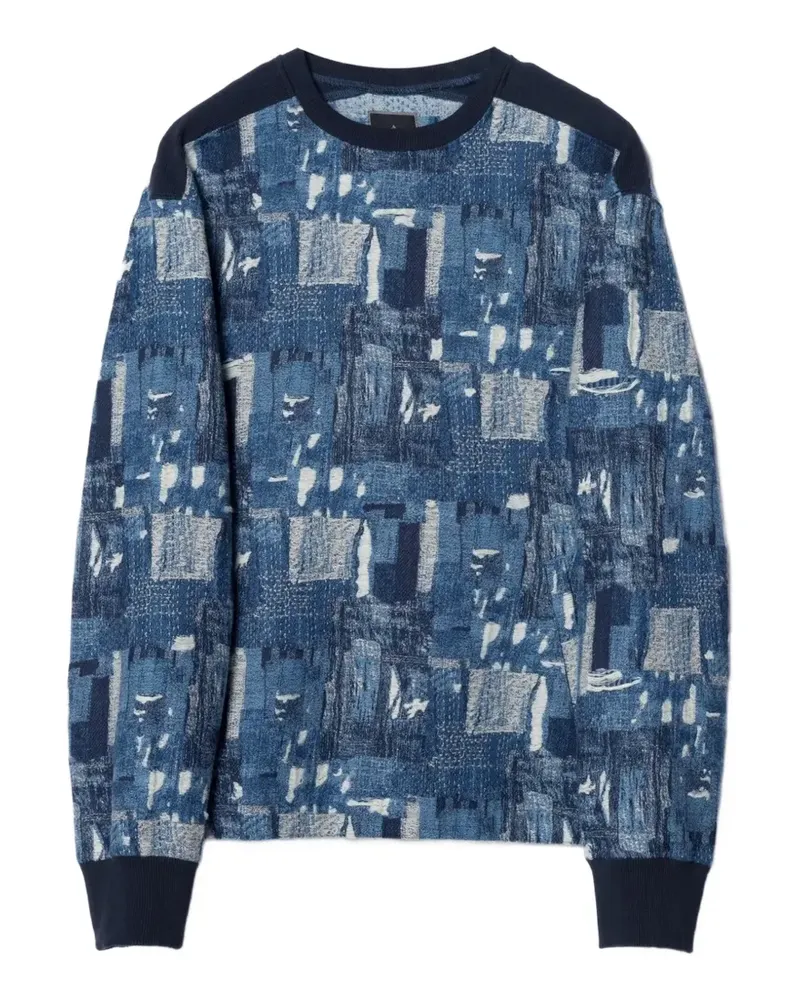maharishi Mahaboro Sweatshirt im Patchwork-Look - Blau Blau