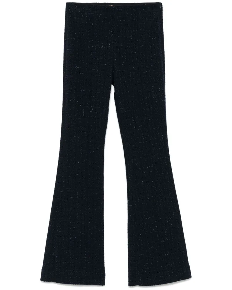 Maje Hose aus Tweed - Blau Blau