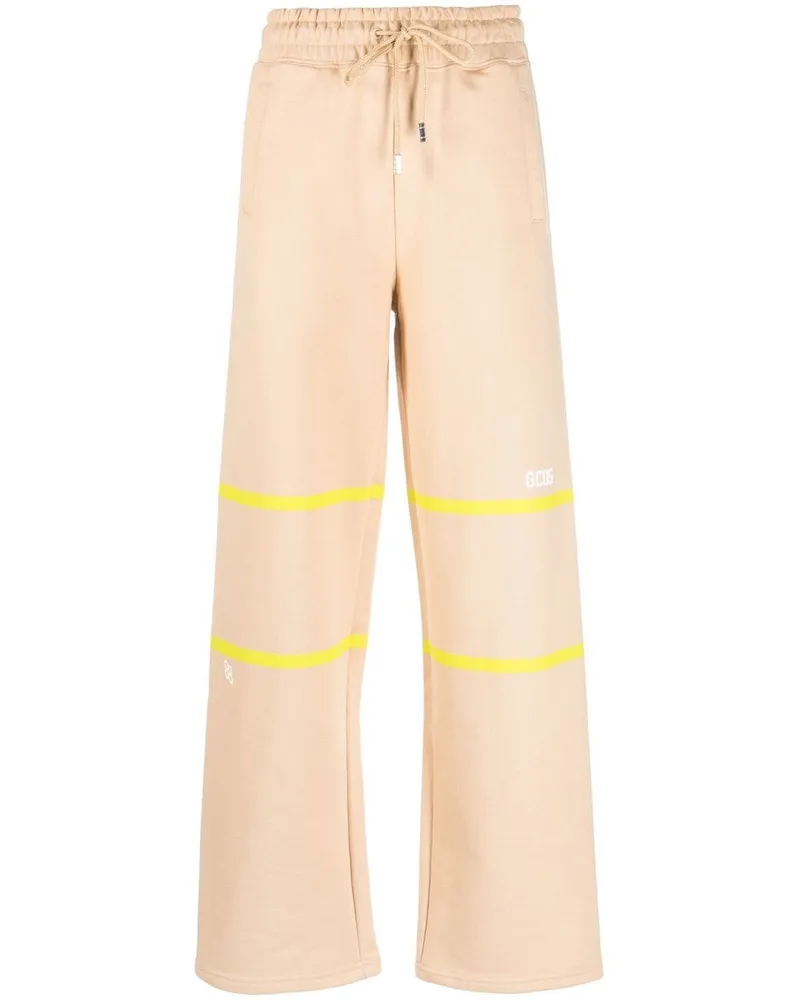 GCDS Jogginghose mit Streifendetail - Braun Braun