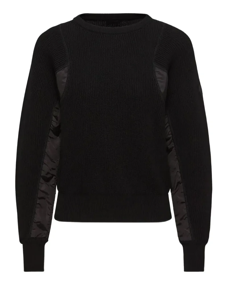 Moncler Gerippter Pullover - Schwarz Schwarz