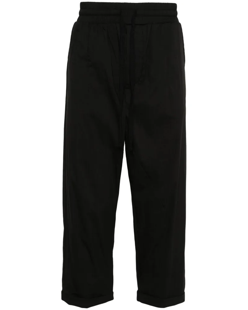 THOM KROM Schmale Cropped-Hose Schwarz