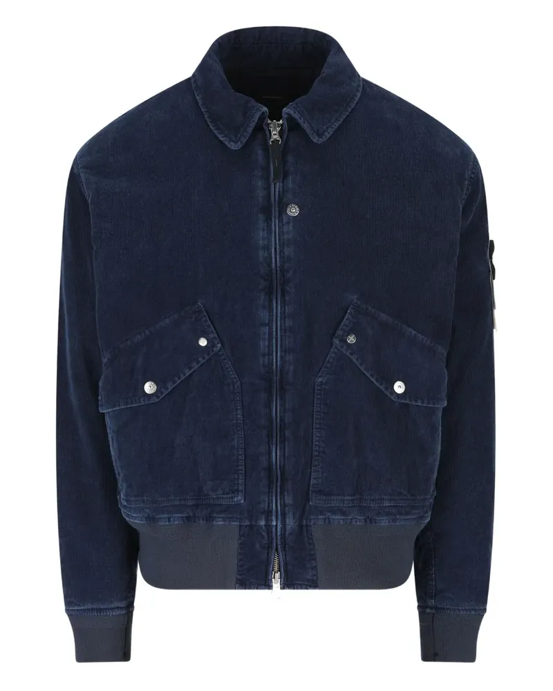 Stone Island corduroy pocket jacket - Blau Blau